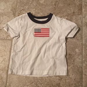 American flag 6-12 months white T-shirt janie & Jack